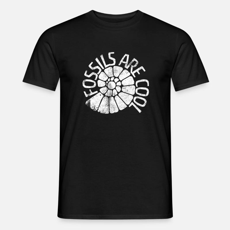 Fossilien sind cool - Männer T-Shirt - Schwarz