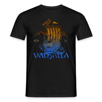 Valhalla Viking Vikings Bjoern Eisenseite - Männer T-Shirt - Schwarz - Vorne - AI Model Male 178 light (178cm)