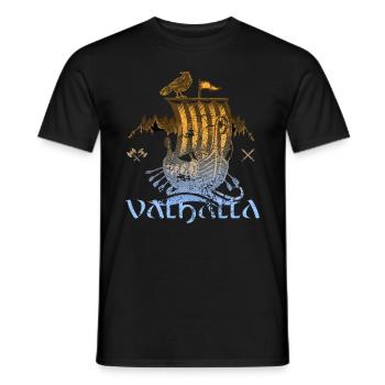 Valhalla Viking Vikings Bjoern Eisenseite - Männer T-Shirt - Schwarz - Vorne - AI Model Male 178 light (178cm)