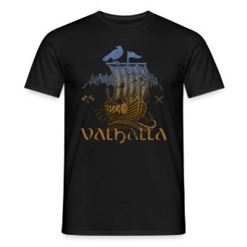 Valhalla Viking Vikings Bjoern Eisenseite - Männer T-Shirt - Schwarz - Vorne - AI Model Male 178 light (178cm)