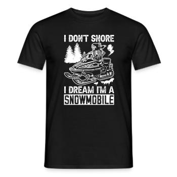 Snowmobile - Men's T-Shirt - black - Front - AI Model Male 178 light (178cm)