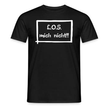 L.O.S mich nicht! - Männer T-Shirt - Schwarz - Vorne - AI Model Male 178 light (178cm)