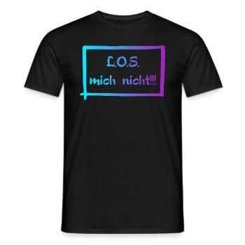 L.O.S mich nicht! - Männer T-Shirt - Schwarz - Vorne - AI Model Male 178 light (178cm)