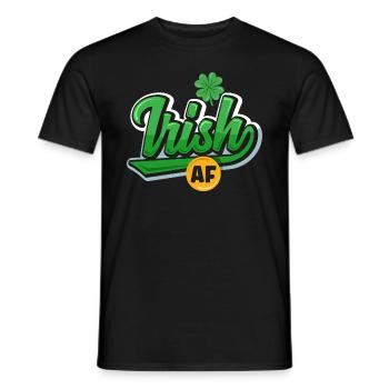 L’AF irlandaise célèbre la Saint-Patrick irlandaise - T-shirt homme - noir - Devant - AI Model Male 178 light (178cm)