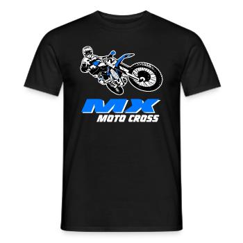Moto Cross - Motocross - Supercross - Männer T-Shirt - Schwarz - Vorne - AI Model Male 178 light (178cm)