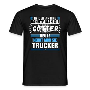 Götter in der Antike. Heute Trucker - Männer T-Shirt - Schwarz - Vorne - AI Model Male 178 light (178cm)