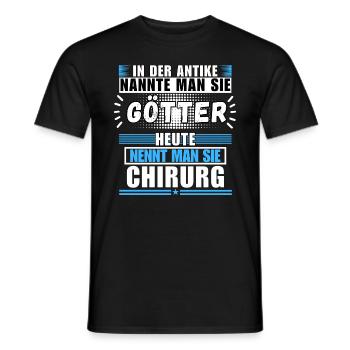 Gods in Antiquity. Now a surgeon - Men's T-Shirt - black - Front - AI Model Male 178 light (178cm)