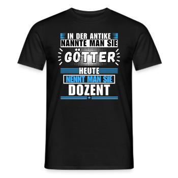 Les dieux dans l’Antiquité. Aujourd’hui Conférencier - T-shirt homme - noir - Devant - AI Model Male 178 light (178cm)