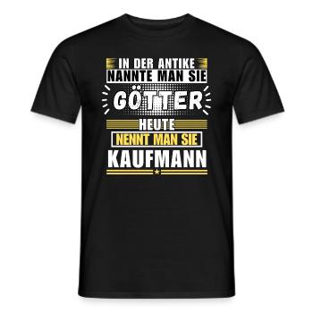 Dieux dans l'Antiquité. Aujourd'hui homme d'affaires - T-shirt homme - noir - Devant - AI Model Male 178 light (178cm)