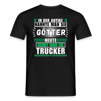 Götter in der Antike. Heute Götter in der Antike. - Männer T-Shirt - Schwarz - Vorne - AI Model Male 178 light (178cm)