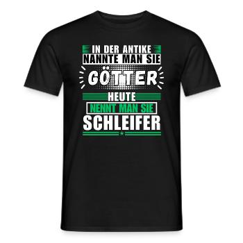 Men become grinders - Men's T-Shirt - black - Front - AI Model Male 178 light (178cm)