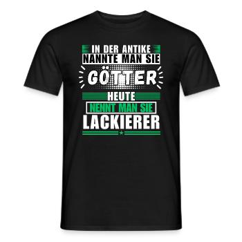 Götter in der Antike. Heute Lackierer - Männer T-Shirt - Schwarz - Vorne - AI Model Male 178 light (178cm)