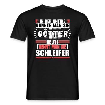 Les dieux dans l’Antiquité. Aujourd’hui Grinder - T-shirt homme - noir - Devant - AI Model Male 178 light (178cm)