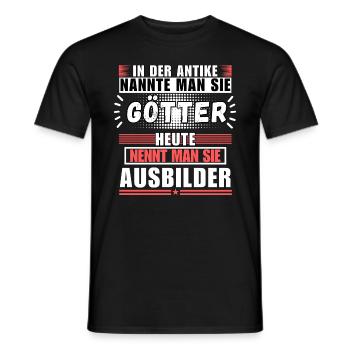 Les dieux dans l’Antiquité. Instructeur d’aujourd’hui - T-shirt homme - noir - Devant - AI Model Male 178 light (178cm)