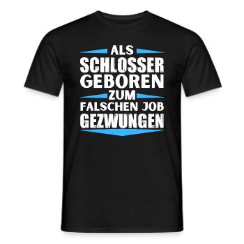 Locksmith landed in the wrong job - Men's T-Shirt - black - Front - AI Model Male 178 light (178cm)