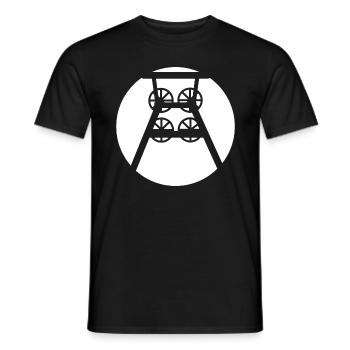Ruhrpott Mine Tour d’extraction (w) - T-shirt homme - noir - Devant - AI Model Male 178 light (178cm)