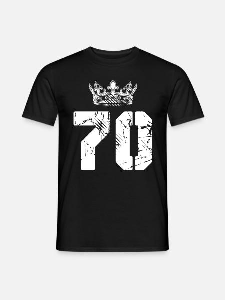 70 Number crown - Men's T-Shirt - black