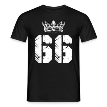 66 Couronne numérique - T-shirt homme - noir - Devant - AI Model Male 178 light (178cm)