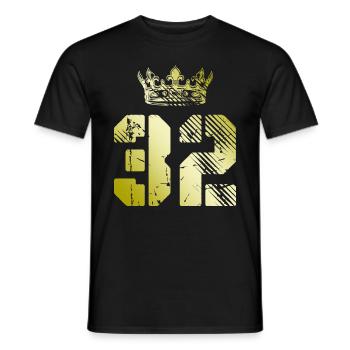32 Number crown - Men's T-Shirt - black - Front - AI Model Male 178 light (178cm)