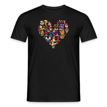 Pilzmykologie Pilze Pilze sammeln Pilze sammeln - Männer T-Shirt - Schwarz - Vorne - AI Model Male 178 light (178cm)
