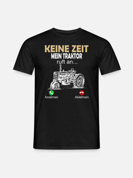 Landwirtin Hühnerflüsterer Landwirt Traktor - Männer T-Shirt - Schwarz