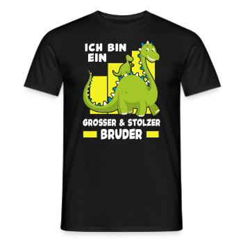Ich Bin Ein Großer Und Stolzer Bruder - Männer T-Shirt - Schwarz - Vorne - AI Model Male 178 light (178cm)