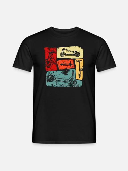 E-Scooter Stunt Scooter Roller - T-shirt homme - noir