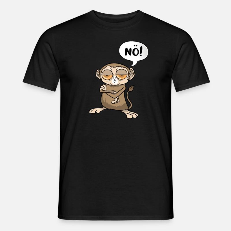 Koboldmaki Statement Nö Märchen - Männer T-Shirt - Schwarz