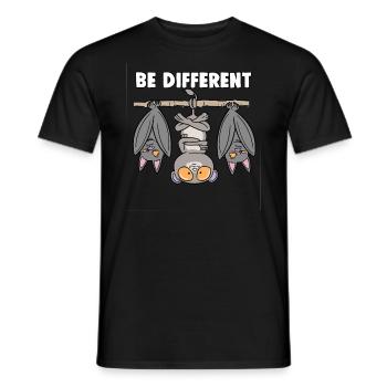 Koboldmaki Fledermaus Märchen Sei Anders - Männer T-Shirt - Schwarz - Vorne - AI Model Male 178 light (178cm)