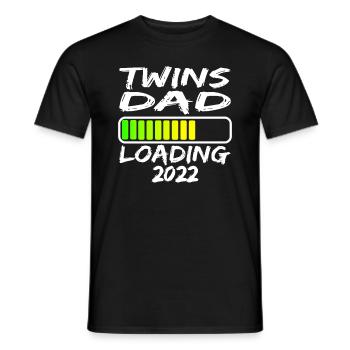 Chargement de papa jumeaux 2022 - T-shirt homme - noir - Devant - AI Model Male 178 light (178cm)