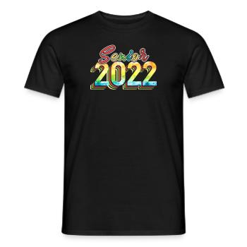 Senior 2022 Graduation Class - Men's T-Shirt - black - Front - AI Model Male 178 light (178cm)