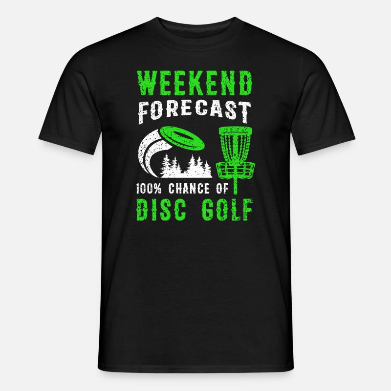 Prévisions du week-end 100% de chances de disc golf - T-shirt homme - noir