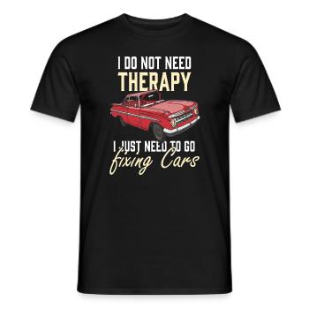 Fixing Cars Car Motor Workshop Screwdriver Car - Men's T-Shirt - black - Front - AI Model Male 178 light (178cm)