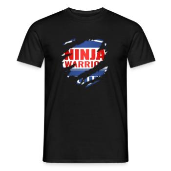 Ninja Warrior - Men's T-Shirt - black - Front - AI Model Male 178 light (178cm)