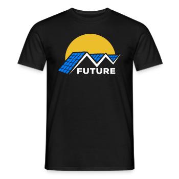 Photovoltaik - Solarenergie - Sonne - Future - Männer T-Shirt - Schwarz - Vorne - AI Model Male 178 light (178cm)