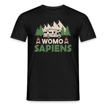 Womo Sapiens - Männer T-Shirt - Schwarz - Vorne - AI Model Male 178 light (178cm)