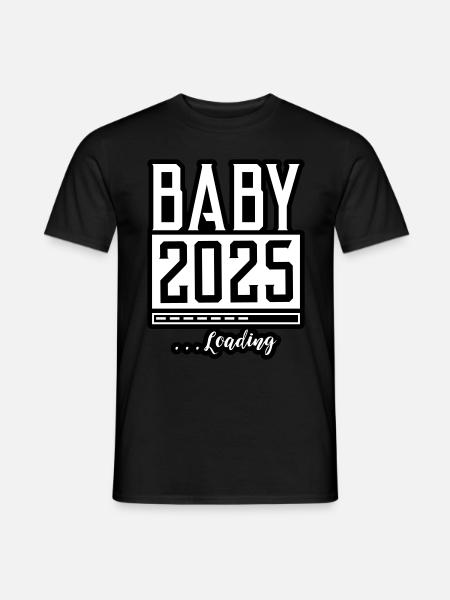 Baby 2025 Loading Babyshower - Men's T-Shirt - black
