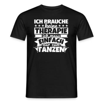 Tanzen Tänzerin oder Tanzlehrerin Humor - Männer T-Shirt - Schwarz - Vorne - AI Model Male 178 light (178cm)