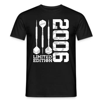 LIMITED EDITION 2006 DARTS 20. GEBURTSTAG - Männer T-Shirt - Schwarz - Vorne - AI Model Male 178 light (178cm)