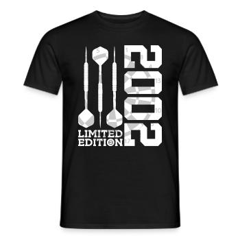 24E ANNIVERSAIRE DES DARTS ÉDITION LIMITÉE 2002 - T-shirt homme - noir - Devant - AI Model Male 178 light (178cm)