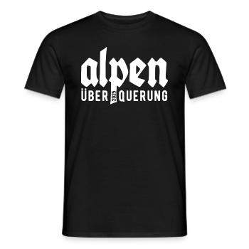 Alpenüberquerung Alpen Überquerung 2025 Bayern - Männer T-Shirt - Schwarz - Vorne - AI Model Male 178 light (178cm)