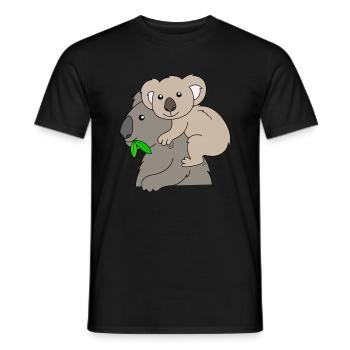 Koala Koalabären - Männer T-Shirt - Schwarz - Vorne - AI Model Male 178 light (178cm)