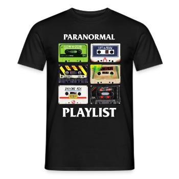 Ghostbusters Paranormal Playlist - Men's T-Shirt - black - Front - AI Model Male 178 light (178cm)