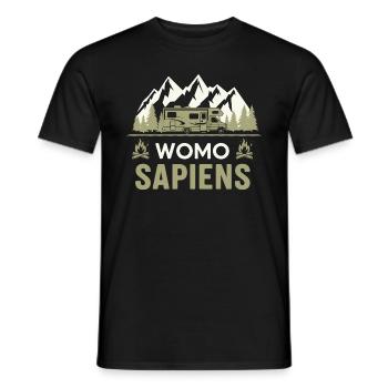 Womo Sapiens - Männer T-Shirt - Schwarz - Vorne - AI Model Male 178 light (178cm)