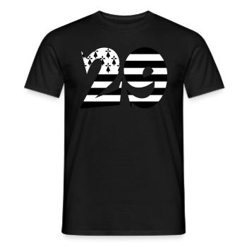 29 Britannien Flagge - Männer T-Shirt - Schwarz - Vorne - AI Model Male 178 light (178cm)