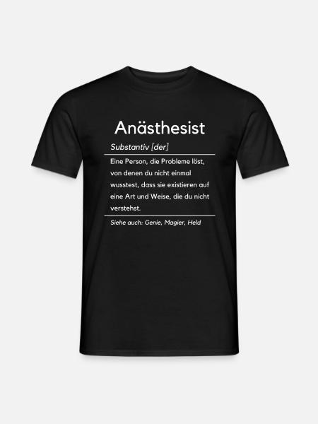 Lustiges Anästhesist Beruf Anästhesie Humor Arzt - Männer T-Shirt - Schwarz