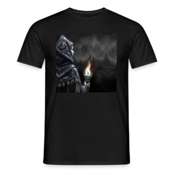 Eine dunkle mystische Gestalt 10 - Männer T-Shirt - Schwarz - Vorne - AI Model Male 178 light (178cm)