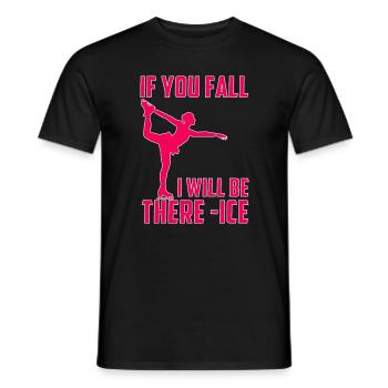 Skating Mom Tshirt Figure Skating Gift - Men's T-Shirt - black - Front - AI Model Male 178 light (178cm)