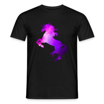 Unicorn Fantasy Unicorn Horse Mythical Creatures - Men's T-Shirt - black - Front - AI Model Male 178 light (178cm)