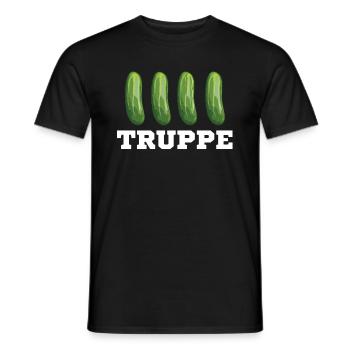 Gurkentruppe Trainer Gurke Mannschaft Fußball Team - Männer T-Shirt - Schwarz - Vorne - AI Model Male 178 light (178cm)